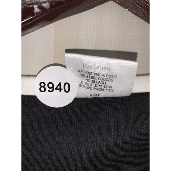 Aileen Vintage Womens Black Floral Embroidered Vintage Top Small USA Made-8940 - Picture 5 of 7